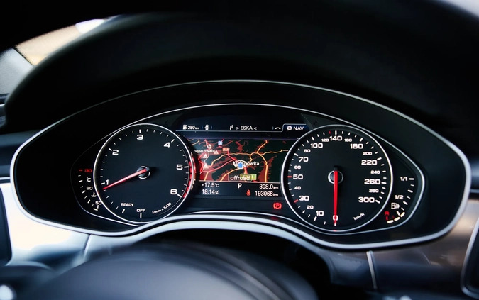 Audi A6 cena 117900 przebieg: 193066, rok produkcji 2017 z Rzeszów małe 301